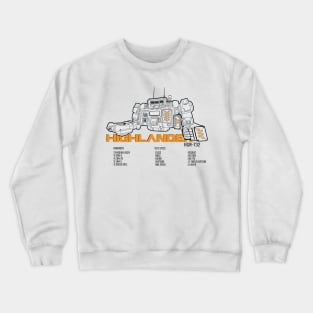 Mechwarrior Highlander HGN-732 (light) Crewneck Sweatshirt